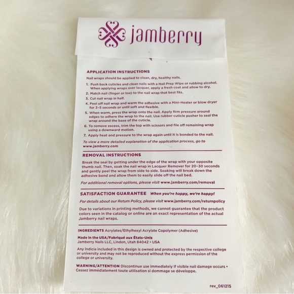 Jamberry “Into the North” Nail Wrap Full Sheet 4S74 Nail Art - Picture 6 of 6